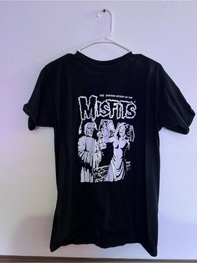 Gildan Black Tee with White Graphic
